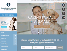 Tablet Screenshot of animalcarehospitalcp.com